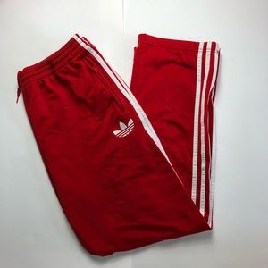 Red Adidas Track Pants Size Large